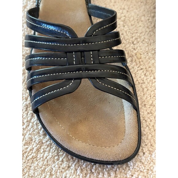 Cole Haan “Kaitlin” Leather Strappy Slide Sandals Nike Air Soles #D12555 Size 8 - Picture 4 of 7